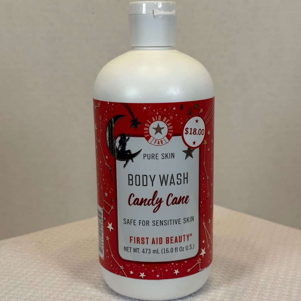 NEW First Aid Beauty Body Wash - Candy Cane - 16 oz.